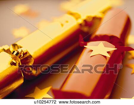 Christmas crackers View Large Photo Image Stock Image - Christmas crackers. Fotosearch