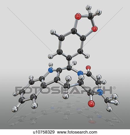 Stock Photo - Cialis drug molecule. Fotosearch