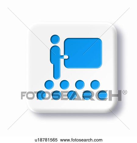 Stock Photography - Conference room symbol, artwork. Fotosearch