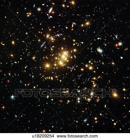 Dark matter gravitational lensing View Large Photo Image Picture - Dark matter gravitational lensing. Fotosearch