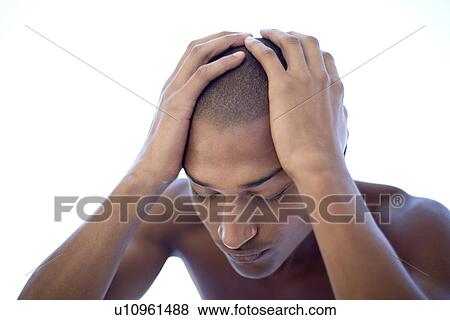 Depressed man View Large Photo Image Stock Photo - Depressed man. Fotosearch