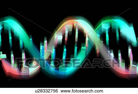 Stock Photograph - DNA helix. Fotosearch
