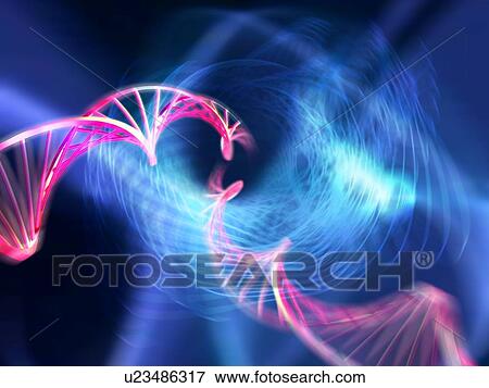 Stock Photo - DNA molecules, computer artwork. Fotosearch