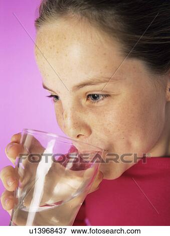 Drinking water View Large Photo Image Stock Photo - Drinking water. Fotosearch