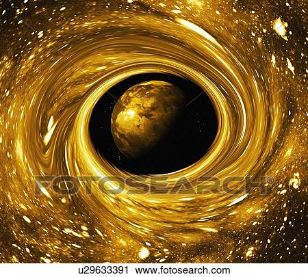 Earth in a black hole, artwork View Large Photo Image Stock Image - Earth in a black hole, artwork. Fotosearch
