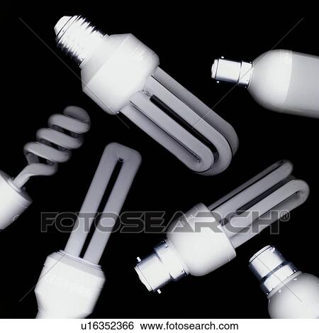 Stock Photograph - Energy-saving light bulbs. Fotosearch