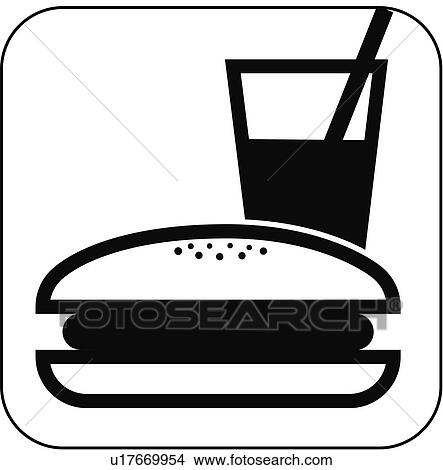 Picture - Fast food symbol, artwork. Fotosearch