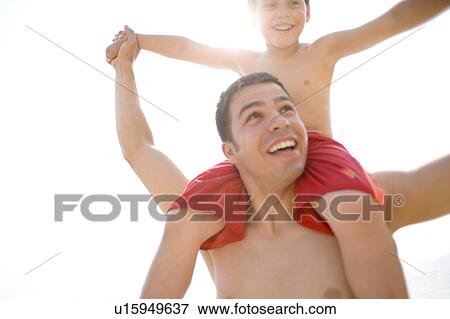 Stock Photo - Father and son. Fotosearch