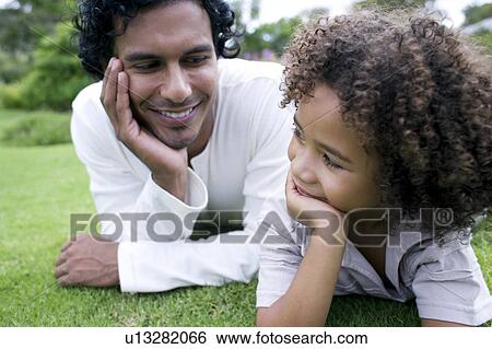 Stock Photograph - Father and son. Fotosearch