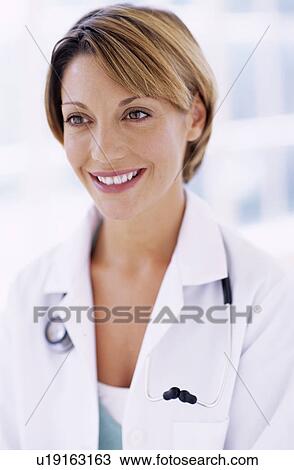 Stock Image - Female doctor. Fotosearch