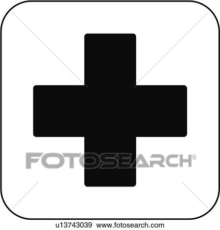 Stock Photo - First aid symbol, artwork. Fotosearch