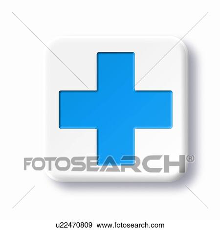 Stock Photo - First aid symbol, artwork. Fotosearch