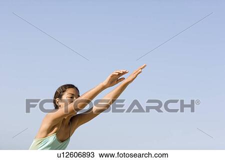 Girl throwing View Large Photo Image Stock Image - Girl throwing. Fotosearch