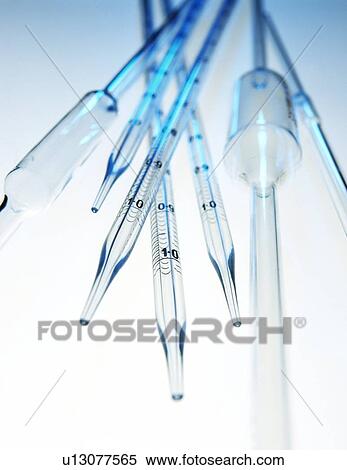 Stock Photography - Glass pipettes. Fotosearch