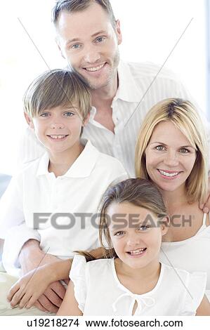 Picture - Happy family. Fotosearch