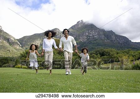 Stock Photo - Happy family. Fotosearch