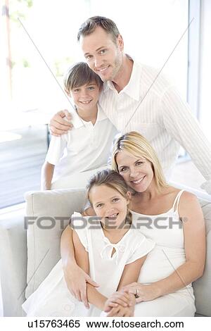 Stock Photography - Happy family. Fotosearch