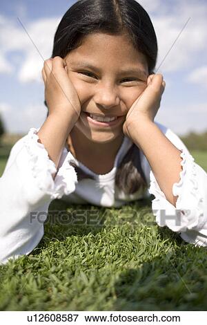 Happy girl View Large Photo Image Stock Photo - Happy girl. Fotosearch