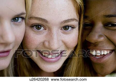 Happy teenage girls View Large Photo Image Stock Photo - Happy teenage girls. Fotosearch