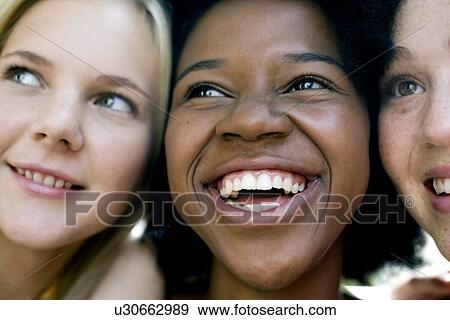 Happy teenage girls View Large Photo Image Stock Photo - Happy teenage girls. Fotosearch