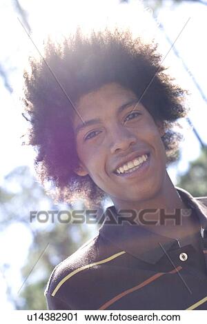 Stock Image - Happy teenage male. Fotosearch
