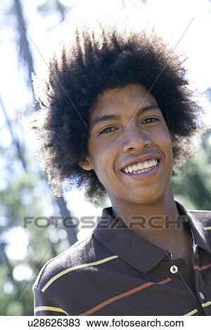 Stock Image - Happy teenage male. Fotosearch