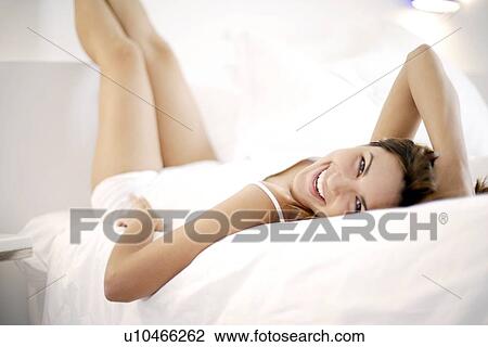 Stock Image - Happy woman. Fotosearch