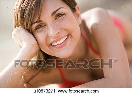 Stock Image - Happy woman. Fotosearch