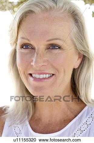 Stock Image - Happy woman. Fotosearch