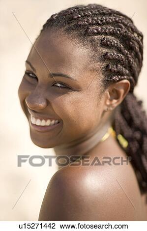 Stock Image - Happy woman. Fotosearch