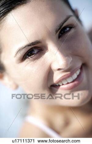 Stock Image - Happy woman. Fotosearch