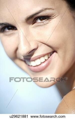 Stock Image - Happy woman. Fotosearch