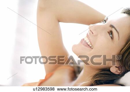Happy woman View Large Photo Image Stock Photo - Happy woman. Fotosearch