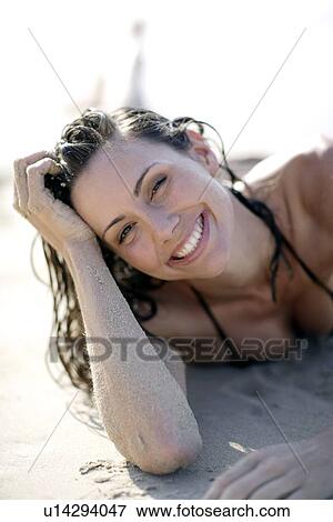 Stock Photo - Happy woman. Fotosearch