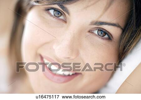 Stock Photo - Happy woman. Fotosearch
