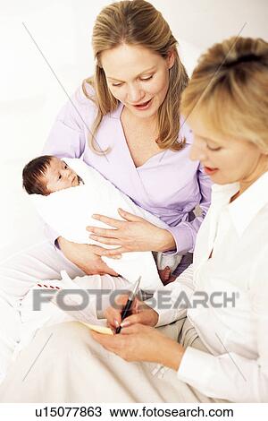 Stock Image - Health visitor. Fotosearch