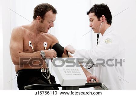 Stock Image - Heart fitness test. Fotosearch