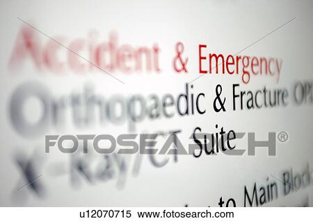 Stock Photography - Hospital signs. Fotosearch