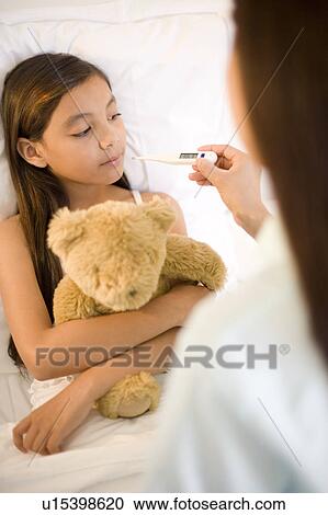 Stock Image - Ill child. Fotosearch