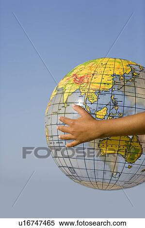 Stock Photography - Inflated globe. Fotosearch