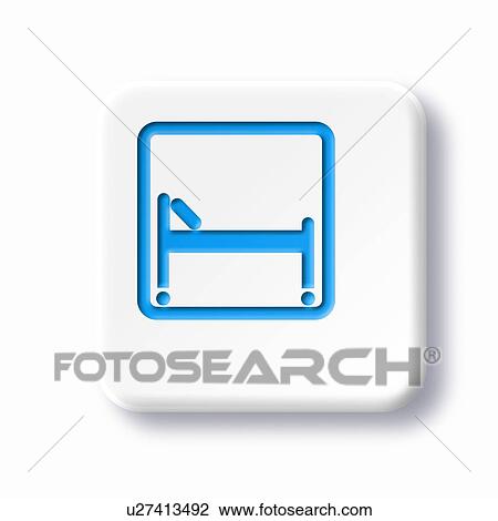 Stock Image - Isolation ward symbol, artwork. Fotosearch