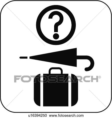 Lost property symbol, artwork View Large Photo Image Stock Image - Lost property symbol, artwork. Fotosearch