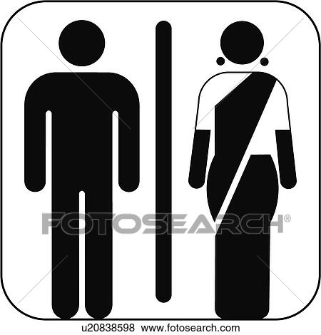 Stock Photo - Male and female symbols, artwork. Fotosearch