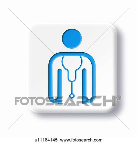 Male doctor symbol, artwork View Large Photo Image Stock Photography - Male doctor symbol, artwork. Fotosearch