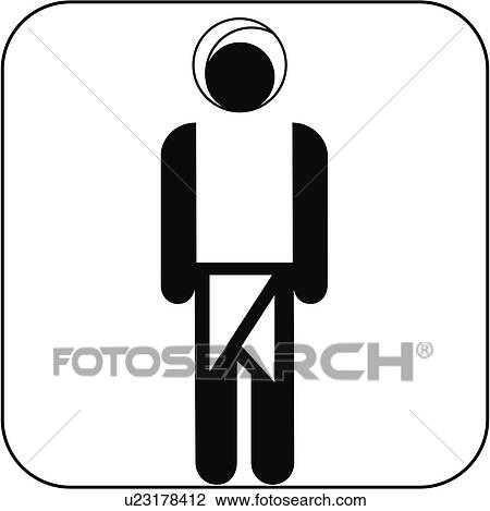 Stock Image - Male symbol, artwork. Fotosearch