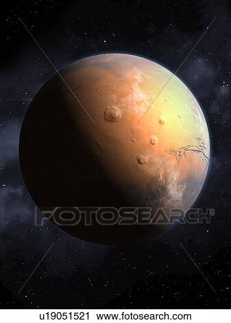 Stock Image - Mars, artwork. Fotosearch