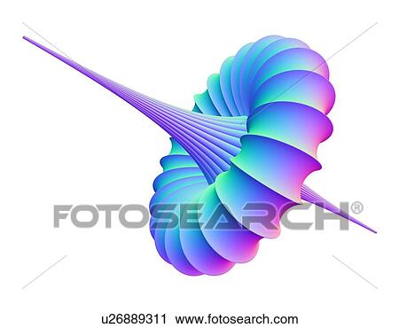 Stock Image - Mathematical model, computer artwork. Fotosearch