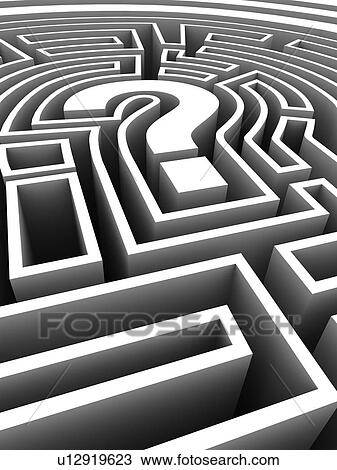 Stock Image - Maze, computer artwork. Fotosearch