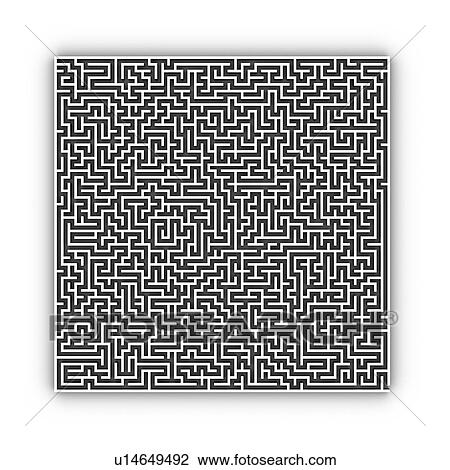 Stock Image - Maze, computer artwork. Fotosearch