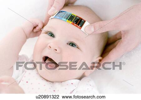 Measuring a baby's temperature View Large Photo Image Stock Image - Measuring a baby's temperature. Fotosearch